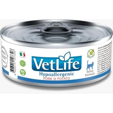 Imagem de Ração Úmida Farmina Vet Life Hypoallergenic Pork & Potato para Gatos Adultos de Todas as Raças 85g