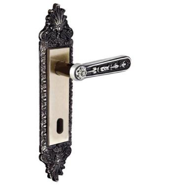 Imagem de Fechadura Interna Alavanca 55cm Latonado Colonial Aliança - Aliança Me