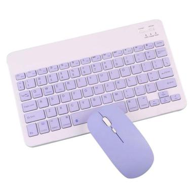Imagem de Teclado Mouse Qwerty Magnético Lilás Kit Fire HD8 2022