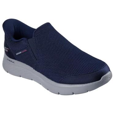 Imagem de Skechers Tênis masculino Hands Free Slip-ins Go Walk Flex-Ojai, Azul marino, 42