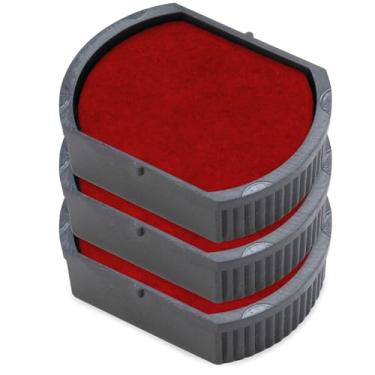 Imagem de Almofada de substituição E/R17 compatível com impressora 2000 Plus R17 - à base de água - Pacote com 3 - Vermelho