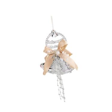 Imagem de MotiveTech Enfeite de Sino de Natal, Pingente Natalino, Charme Festivo, Decoração Natalina Única, Ornamento de Natal para Quarto Infantil, Armário Externo, 34x16cm