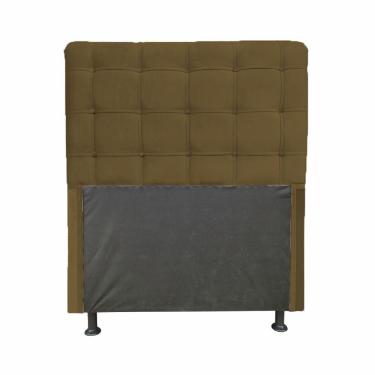 Imagem de Cabeceira Dama 1,40 Cm Para Cama Box Casal Suede Marrom