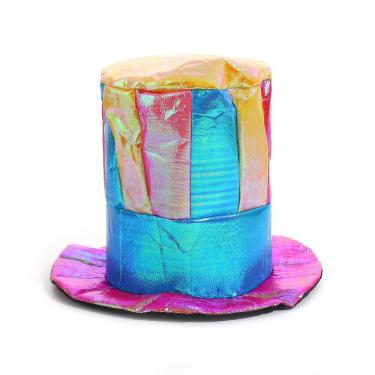 Imagem de Chapéu de palhaço, boné metálico estilo circo para Halloween