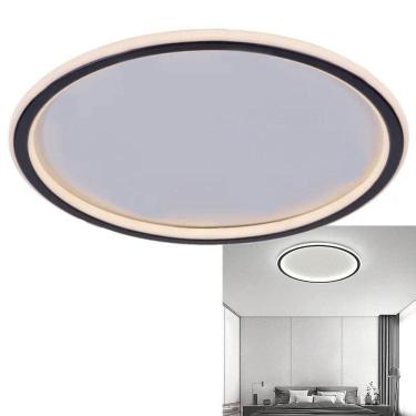 Imagem de Luminaria Led Paflon 3 Tons Sobrepor Teto Iluminaçao Decoraçao Sala Estar Casa Quarto Loja Empresa Comercio