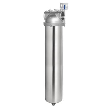 Imagem de Amwater NSF Amwater NSF Caixa de filtro de aço inoxidável para cartucho de filtro, caixa de filtro de água para purificação de água de toda a casa de aço inoxidável 304 (50.8 cm C Housing-2NPT)
