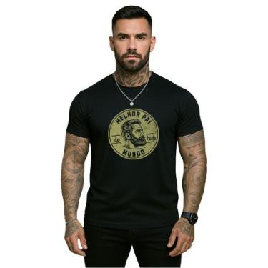 Imagem de Camiseta Melhor Pai de Todo Mundo 100% Algodão Masculina - Hipsters, P