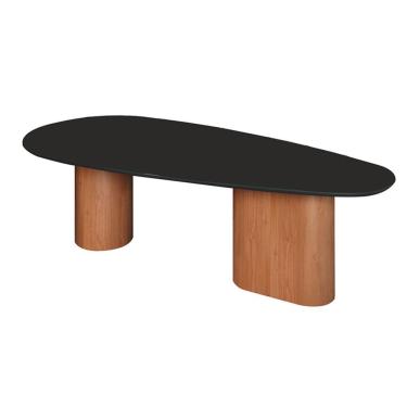 Imagem de Mesa De Jantar Nature De Madeira Orgânica Medida 160cm X 100cm Preto