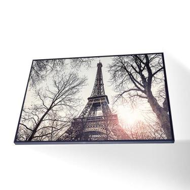 Imagem de Quadro Torre Eiffel Canvas Com Vidro - Center Molduras, 20x30 Baixa, P