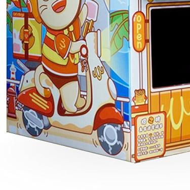 Imagem de Generic Casa Portátil Durável do Jogo da Casa do Gato Cartão Com Catnip para Gatos, Brinquedo Saudável Risco para Internos (Hamburgueria)