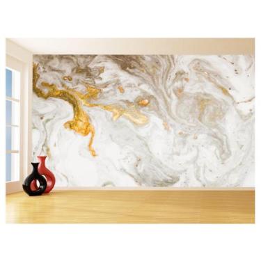 Imagem de Papel De Parede 3D Estilo Marmore Tintas Cores 3,5M Mbr89 - Você Decor