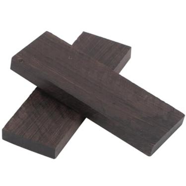 Imagem de Yctze 4pcs MX0126D Ebony DIY Knife Scales para Instrumentos Musicais - 120x40x10mm, Ideal para Alças, Incrustações e Acessórios de Ferramentas