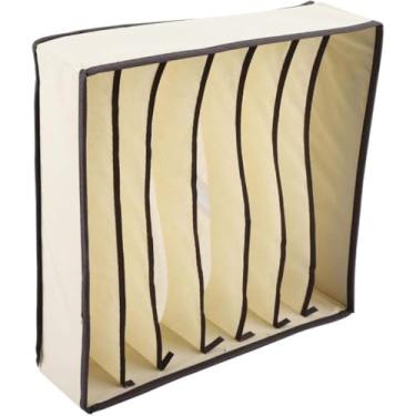 Imagem de Organizador de Gavetas Dobrável com Divisórias – Porta Roupas Íntimas, Meias, Sutiãs e Acessórios | Estojo Portátil para Guarda-Roupas(2,7 Divisórias)