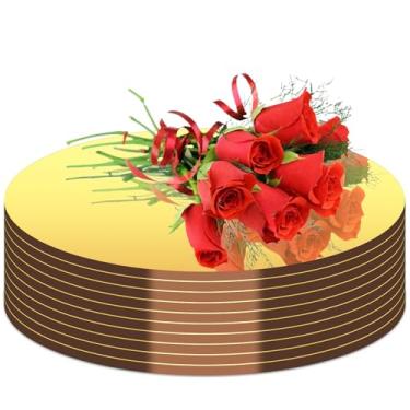 Imagem de 10 peças de centro de mesa de espelho redondo dourado para mesas bandeja de espelho círculo acrílico placa de vela para artesanato faça você mesmo casamento decoração de mesa de aniversário decoração