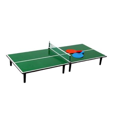 Imagem de kowaku Mini Mesa de Ping Pong, Jogo de Tênis de Mesa, Presente de Aniversário Compacto, com 2 Raquetes para Crianças em Ambientes Internos e Externos