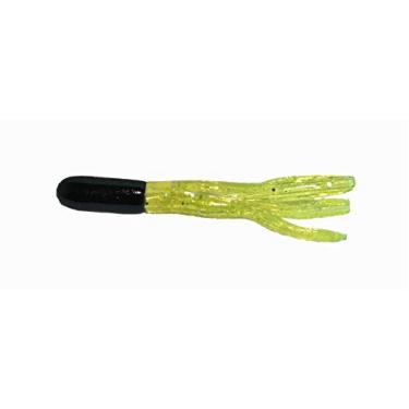 Imagem de Big Bite Baits Tubo de Crappie 15CRTU33-100 Preto/Chartreuse Sparkle, 3,8 cm