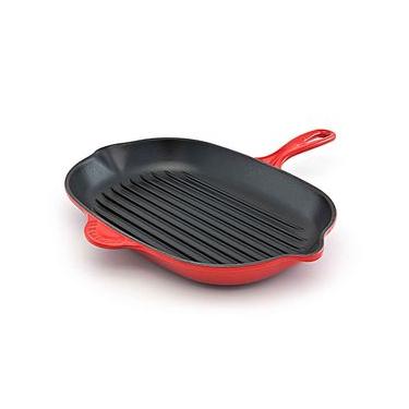 Imagem de Grelha Oval 32 cm Vermelho Le Creuset