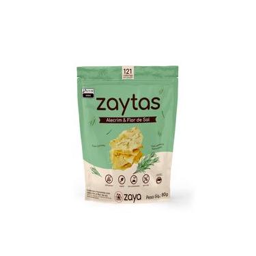 Imagem de Snack Lascas Zaytas Alecrim e Flor Sal Zaya 80G