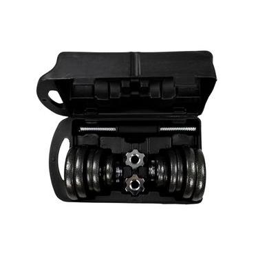 Imagem de Kit Anilhas + Halteres Gallant Na Maleta 20kg Elite Cromado (GDB20R1A-PT)