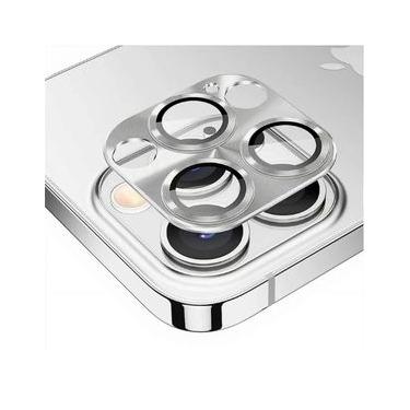 Imagem de Protetor de lente de câmera de alumínio para iPhone 14 Pro Max - Prata - Gshield