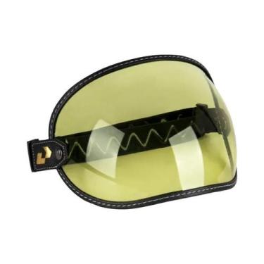 Imagem de Capacete De Motocicleta Vintage Retro Com Visor Bubble Shield Acessóri