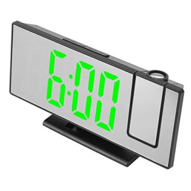 Imagem de Zerodis Despertador de Projeção Digital Jardinagem Doméstica Decoração de Casa Decoração Diária Design Diário Projeção de Teto Ajustável de 180 ° Adequado para Quartos e Crianças Digital (#12)