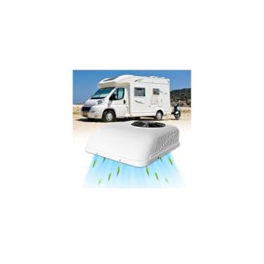 Imagem de Treeligo Ar condicionado de teto para trailer, unidade de ar condicionado de 12 V CC para caminhão, van, trailer, ônibus, ambulância, carro, vassoura elétrica, passeios turísticos, apenas resfriamento