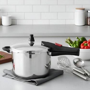 Imagem de Panela De Pressão Inox Indução Alumínio Brinox 4 Litros