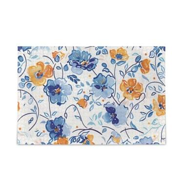 Imagem de WELLDAY Quebra-cabeça aquarela flores laranja 1000 peças grande jogo de arte para adultos adolescentes