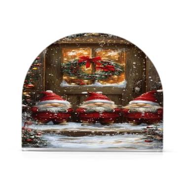 Imagem de xigua Gnomos de Natal fofos porta-guardanapos para mesas – porta-guardanapos para cozinha, porta-guardanapos de mesa, porta-guardanapos de coquetel, porta-guardanapos de papel211