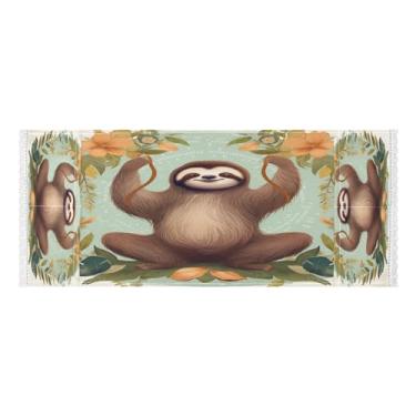 Imagem de Wassud Preguiça fofa (5) capas de lavadora e secadora, protetor de lavadora com sacos de armazenamento, capa de geladeira à prova de poeira com bolsos para lavanderia doméstica, cozinha, 120 x 55 cm