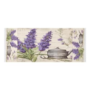 Imagem de Wassud Lavanda(4) capas de lavadora e secadora, protetor de lavadora com sacos de armazenamento, capa de geladeira à prova de poeira com bolsos para lavanderia doméstica, cozinha, 120 x 55 cm