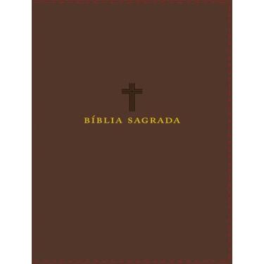 Imagem de Livro - Bíblia NVI, Couro Soft, Marrom, Letras de Jesus em Vermelho - 
