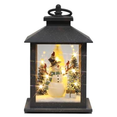 Imagem de Enfeite Natalino Lamparina Figuras c/Led (3 Pilhas AA, Não Inclusas)