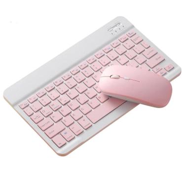 Imagem de Kit Teclado Com Mouse Sem Fio Para Galaxy S10 Fe 10.9 - X526