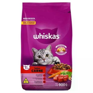 Imagem de Ração Para Gatos Carne Pacote 900g - WHISKAS