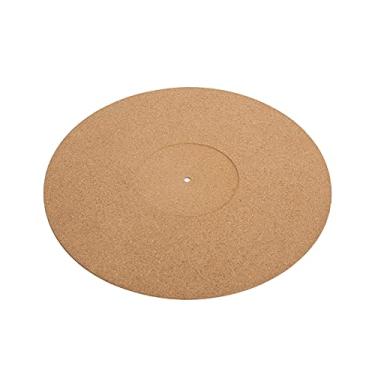Imagem de Naroote Almofada Giratória de Cortiça Antiestática de 12" para Toca-discos LP de 12 Polegadas, Tapete Durável para Melhor Reprodução, Design Antiderrapante para Entusiastas de Música