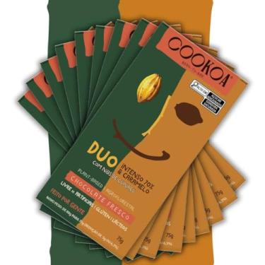 Imagem de Chocolate Vegano DUO AMMO Cookoa 12 barras de 80g