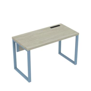 Imagem de Mesa Plataforma Unica 120x60 Pe40 Castanheira Natural-azul Dali