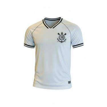 Imagem de Camisa Corinthians Gola V Dry Raglan Gola V Logo Bordado