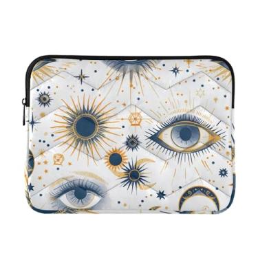 Imagem de Celestial Eyes Capa fina e leve para laptop, bolsa de transporte durável para tablet e viagem de trabalho, bolsa para laptop para mulheres, de 13 a 14 polegadas