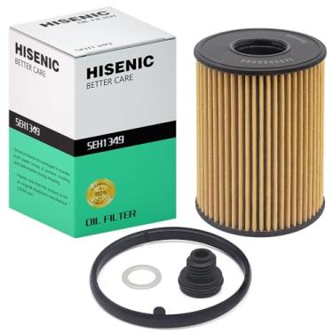 Imagem de Hisenic Filtro de óleo para Hyundai Santa Cruz Fe Sonata Tucson, serve para Select Kia K5 Sorento, substituição direta para OEM # 263502S001