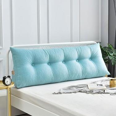 Imagem de Almofada confortável para cama lombar, almofada de leitura para encosto, almofada triangular para cabeceira de cama, almofada de cunha, grande almofada de leitura para janela de sacada, tatami, sofá