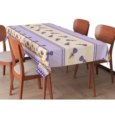 Imagem de Toalha de Mesa Plástica Impermeável Fácil de Limpar para 4 6 8 e 10 Lugares – Jogo Americano Resistente e Decorativo (Provence,6 Cadeiras (2,20x1,40mt))