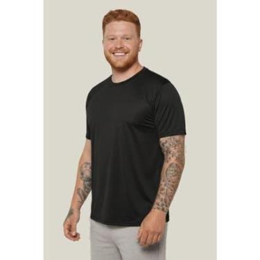 Imagem de Camiseta UV Masculina Plus Size Manga Curta UV 50+ WSS Brasil-Masculino