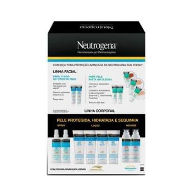 Imagem de Kit Protetor Solar Corporal Neutrogena Sun Fresh FPS70 200ml + Neutrogena Facial FPS70 40g-Unissex