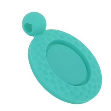 Imagem de SUNGOOYUE Suporte Magnético do Marcador da Bola, Acessório do Golfe da Capa Silicone Com Furos Gancho para o Armazenamento Marcador Toalha Saco de Golfe (Verde)