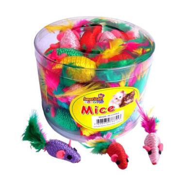 Imagem de Cat Toy Mini Ratinho Penacho - AMERICAN PETS