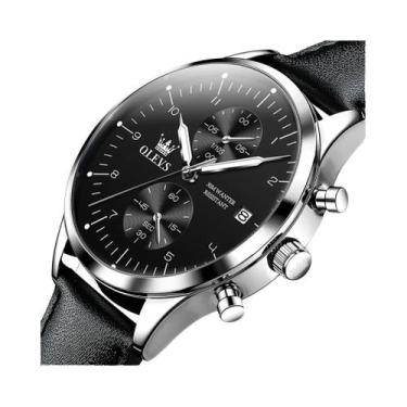Imagem de Relógio De Quartzo Luxuoso À Prova d'Água Para Homens OLEVS Com Data L