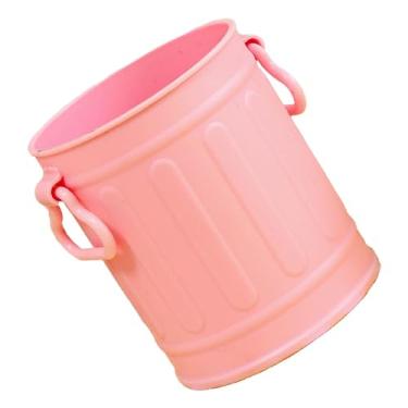 Imagem de Cryfokt Recipiente de Lápis de Armazenamento Conveniente, Suporte de Caneta Bonito de Grande Capacidade para Material de Escritório Escolar, Portátil e Prático (Rosa)